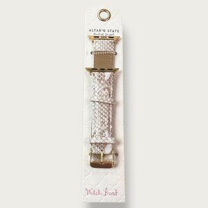 Altar’D State Snake Print Smartwatch Band With Gold Hardware NWT